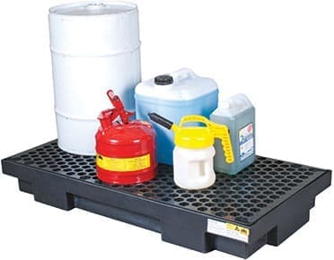 DB2G - Drum bund polyethylene with removable grate – two drum