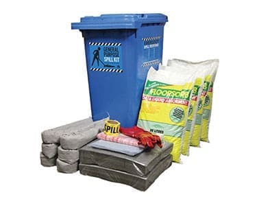 SKGP240 - General Purpose Premium spill kit, 240 litre wheelie bin